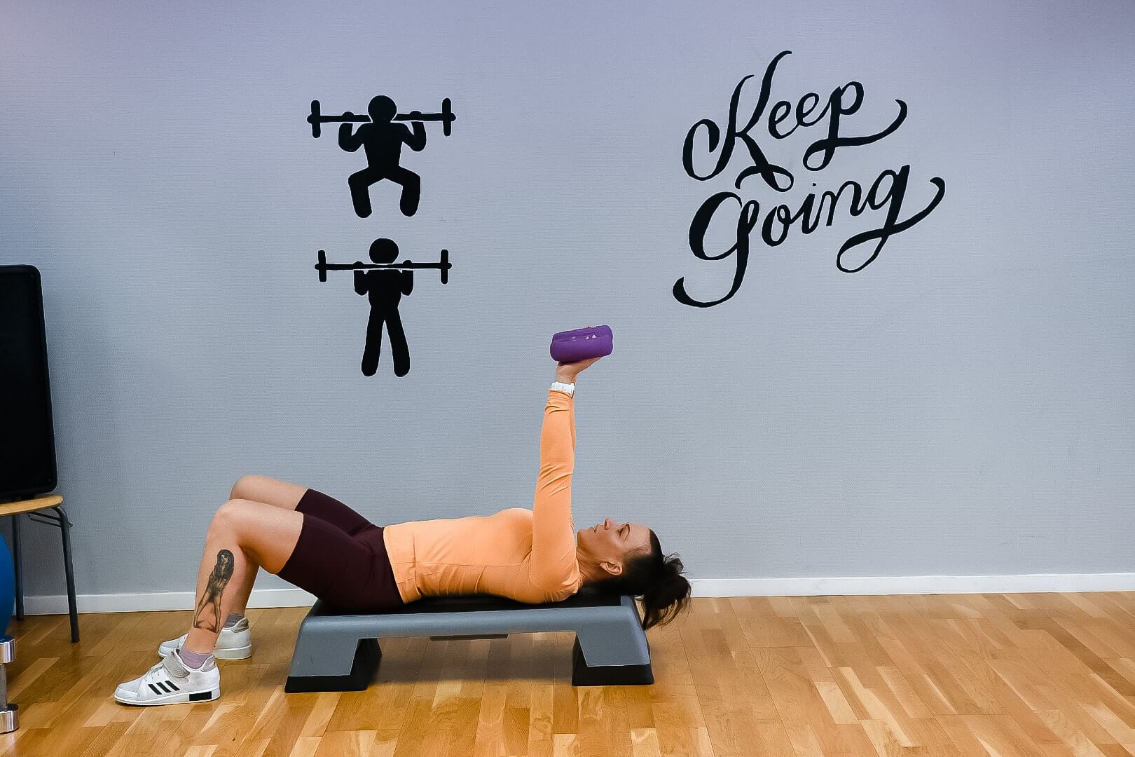 Träningspassen har olika fokus gällande muskelgrupper, kondition och svårighetsgrad